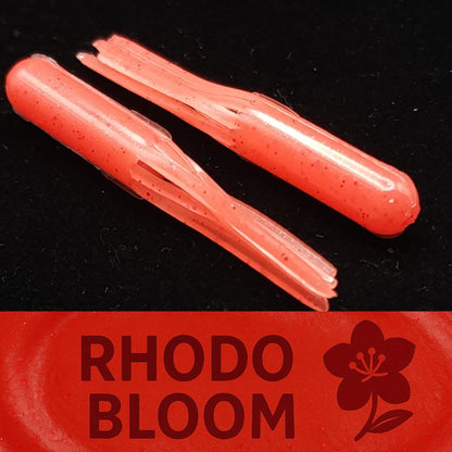 Jar of 1.8" Micro Hollow Tube "The Whisker - Doodle Dangleworm" - The Snag Bin