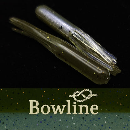 Jar of 1.8" Micro Hollow Tube "The Whisker - Doodle Dangleworm" - The Snag Bin