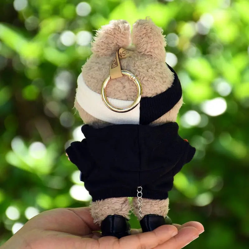 Labubu 17cm Black Sweatshirt Outfit for Vinyl Pendant & Blind Box Dolls【Apparel Only]