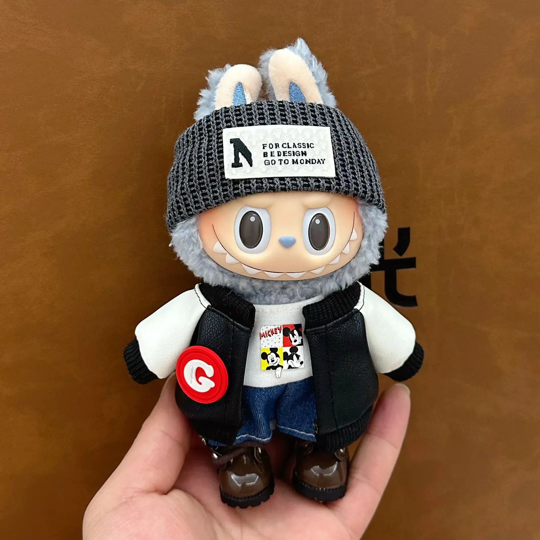 Labubu 17cm Cute Clothing Set, Unique Style Dress-Up Accessories for Labubu Dolls【Apparel Only】