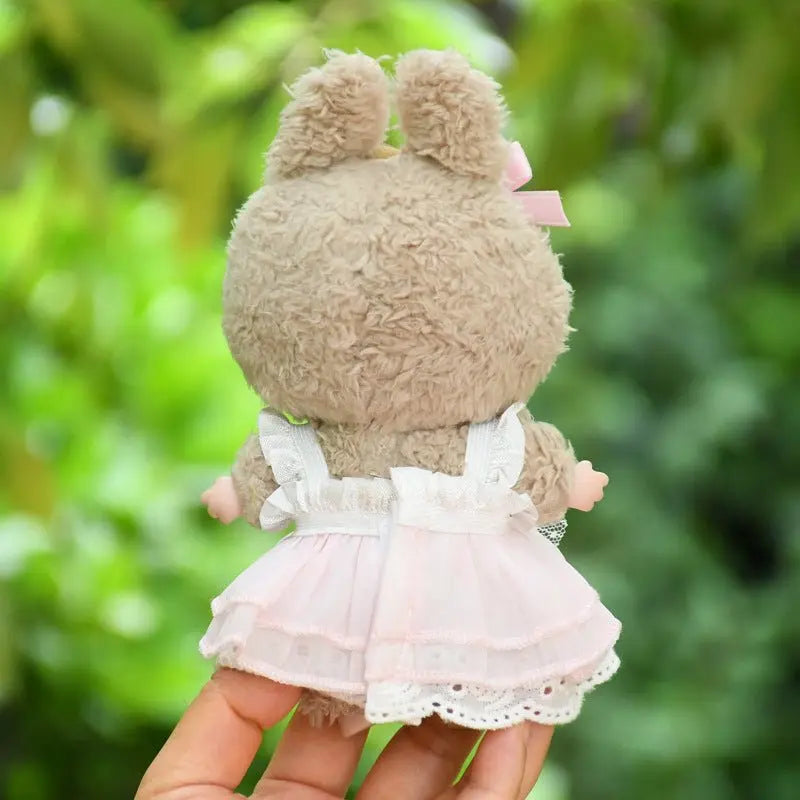 Labubu 17cm Pink Bowknot Gauze Dress, Cute Princess Outfit【Apparel Only]