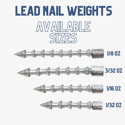 Lead Nail Weights/Insert Sinkers - The Snag Bin