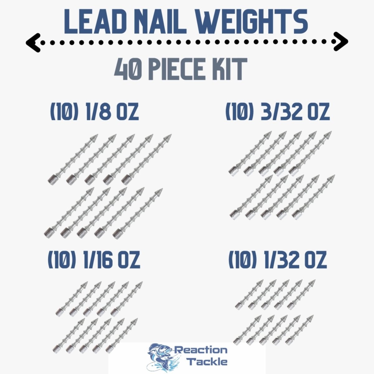 Lead Nail Weights/Insert Sinkers - The Snag Bin