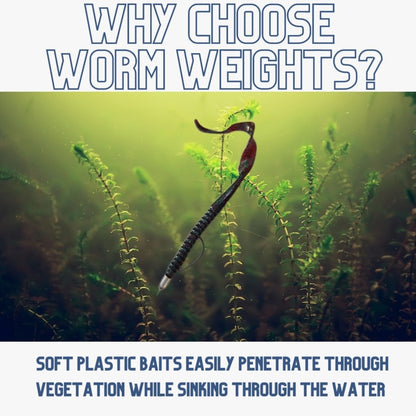 Lead Worm Weights (25 pack) - The Snag Bin