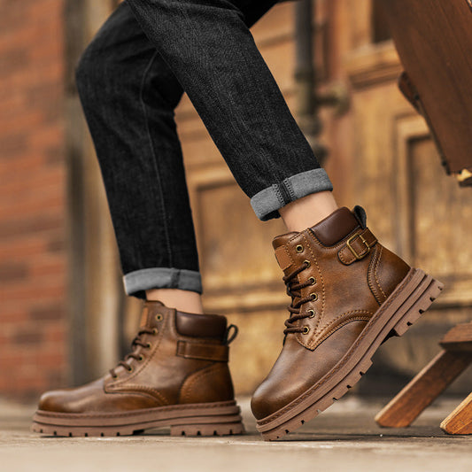 Martin boots autumn and winter retro high top men's workwear boots V.I.P Digital Presence   The Snag Bin