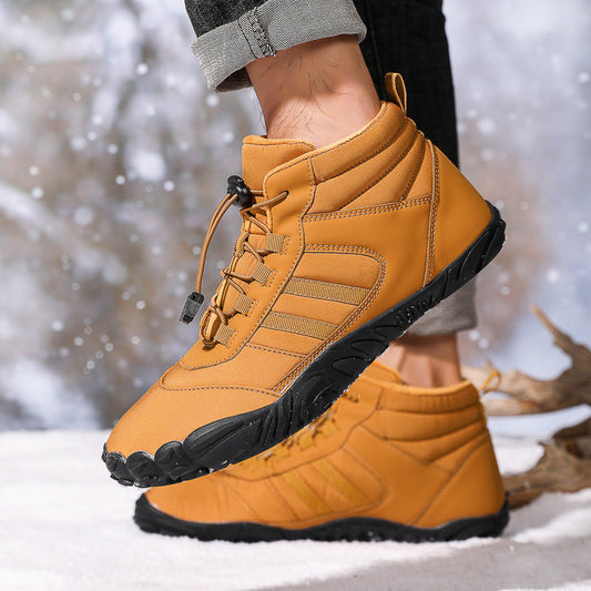 Men's and women's couple's outdoor cotton shoes, non-slip and wear-resistant hiking shoes, warm high-top plus wool boots, cold-resistant hiking shoes V.I.P Digital Presence   The Snag Bin