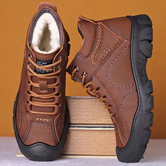 Men's cotton shoes men's winter new style snow boots with fleece insulation casual sports shoes men's outdoor hiking shoes V.I.P Digital Presence  35.04 The Snag Bin