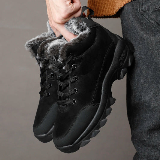 Men's snow boots with winter fleece insulation, outdoor boots, cotton shoes, lightweight boots V.I.P Digital Presence   The Snag Bin