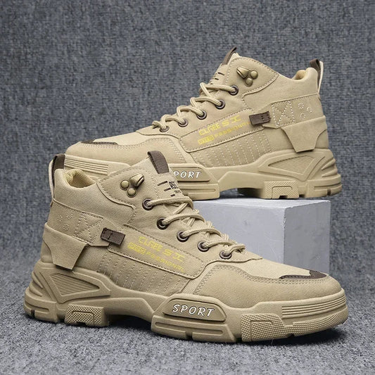 Men Work Boots  Type Dirt Resistant Anti Slip Work Trend Shoes Thick Soles Outdoor Hiking Snow Boots Wear-Resistant Fashion V.I.P Digital Presence   The Snag Bin