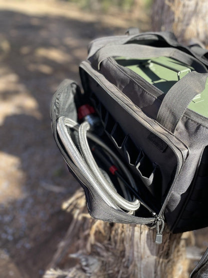 Naked LavaBox Combo: Color - changing fire pit with Over/Under and Bugout Bag - The Snag Bin
