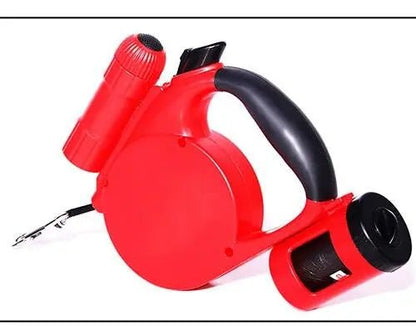 Nightwalk 4.5M Led Light And Waste Bag Dispenser Retractable Dog Leash - The Snag Bin