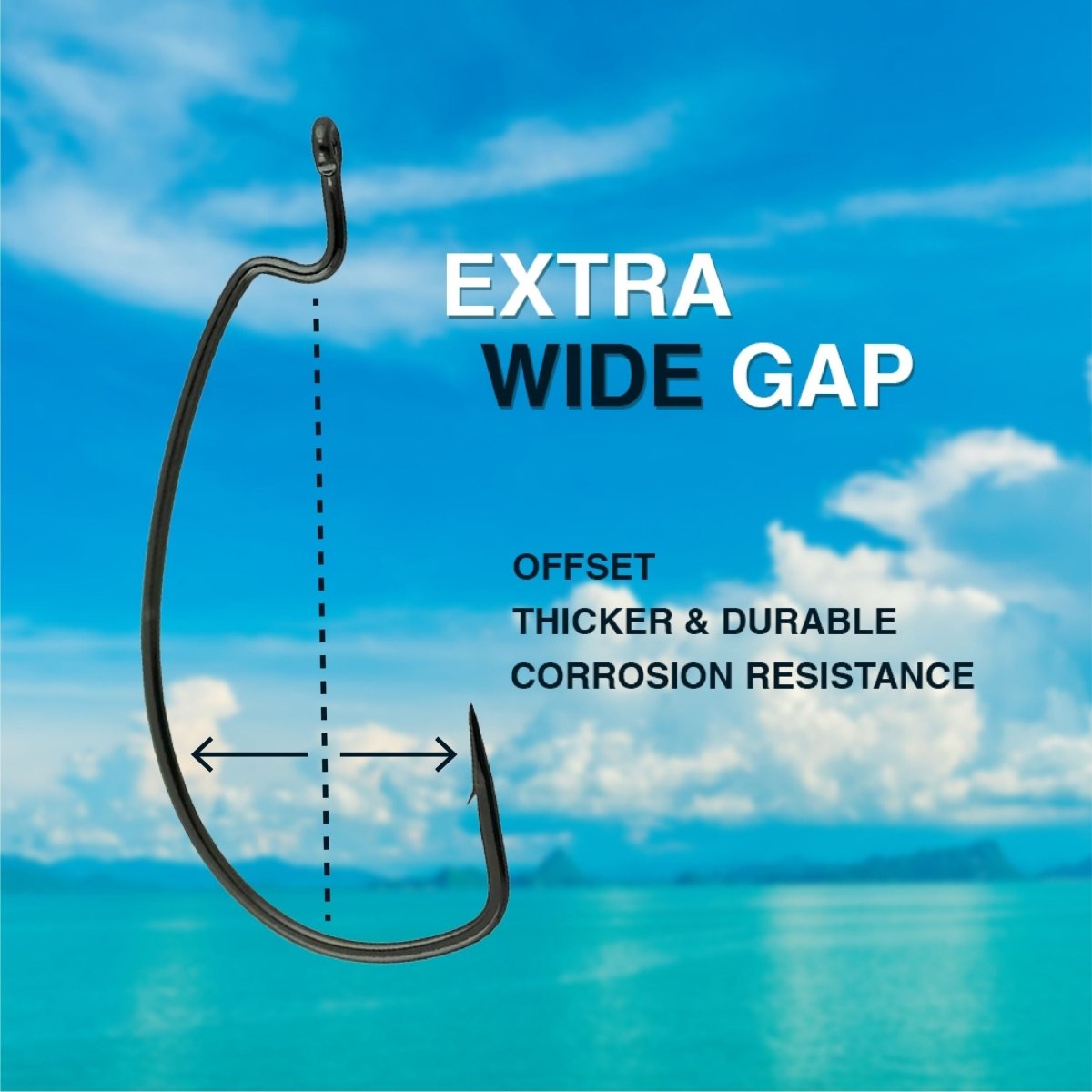 Offset EWG Worm Hooks (25 - Pack) - The Snag Bin