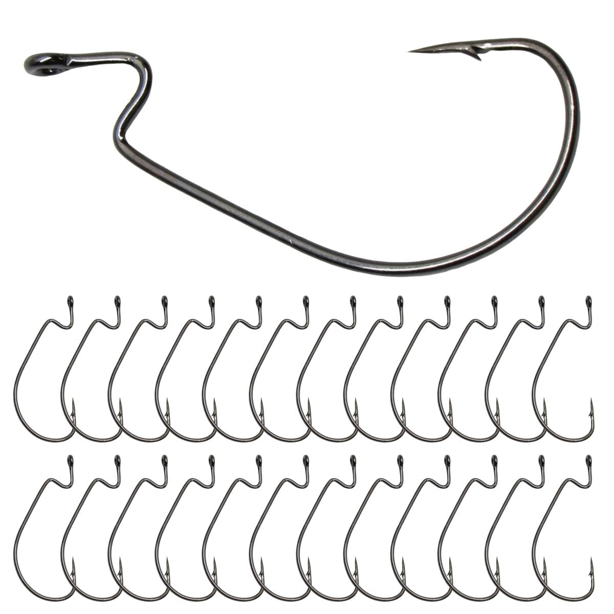 Offset EWG Worm Hooks (25 - Pack) - The Snag Bin