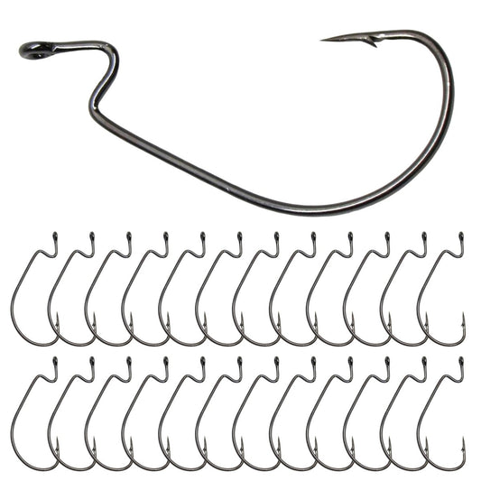 Offset EWG Worm Hooks (25 - Pack) - The Snag Bin