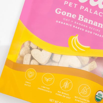 Organic Baked Dog Treats - Gone Bananas - The Snag Bin