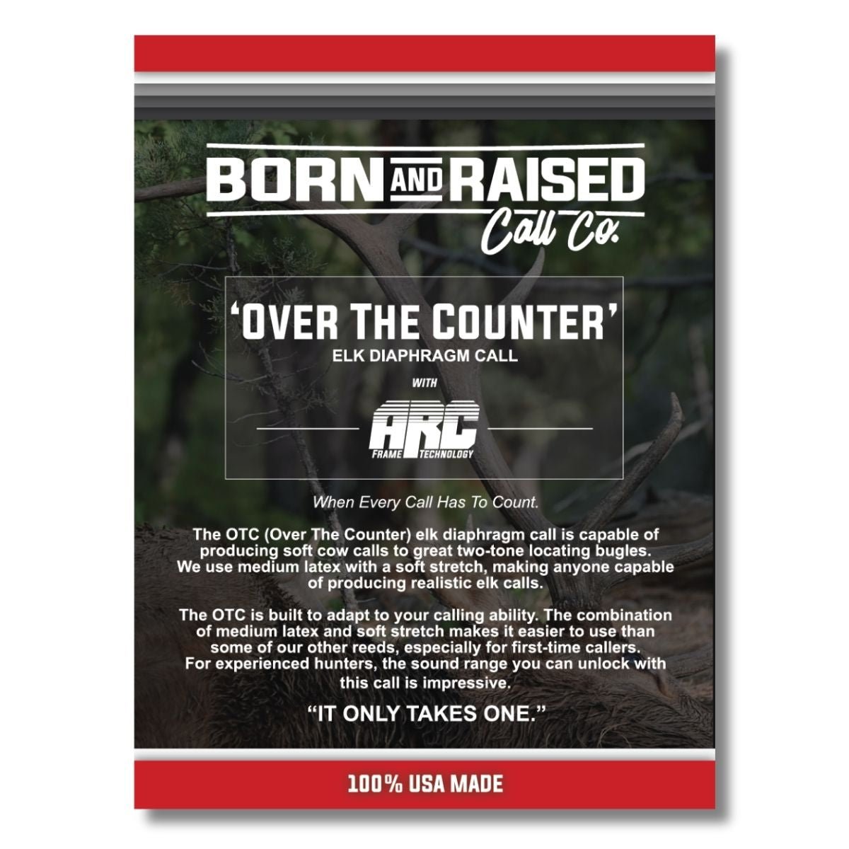 Over the Counter - Elk Diaphragm Call - The Snag Bin