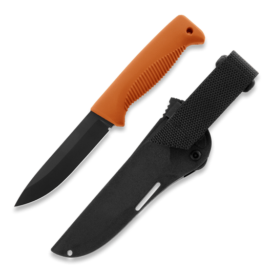 Peltonen M07 Ranger Puukko Black Cerakote Orange Handle FJP137 - The Snag Bin