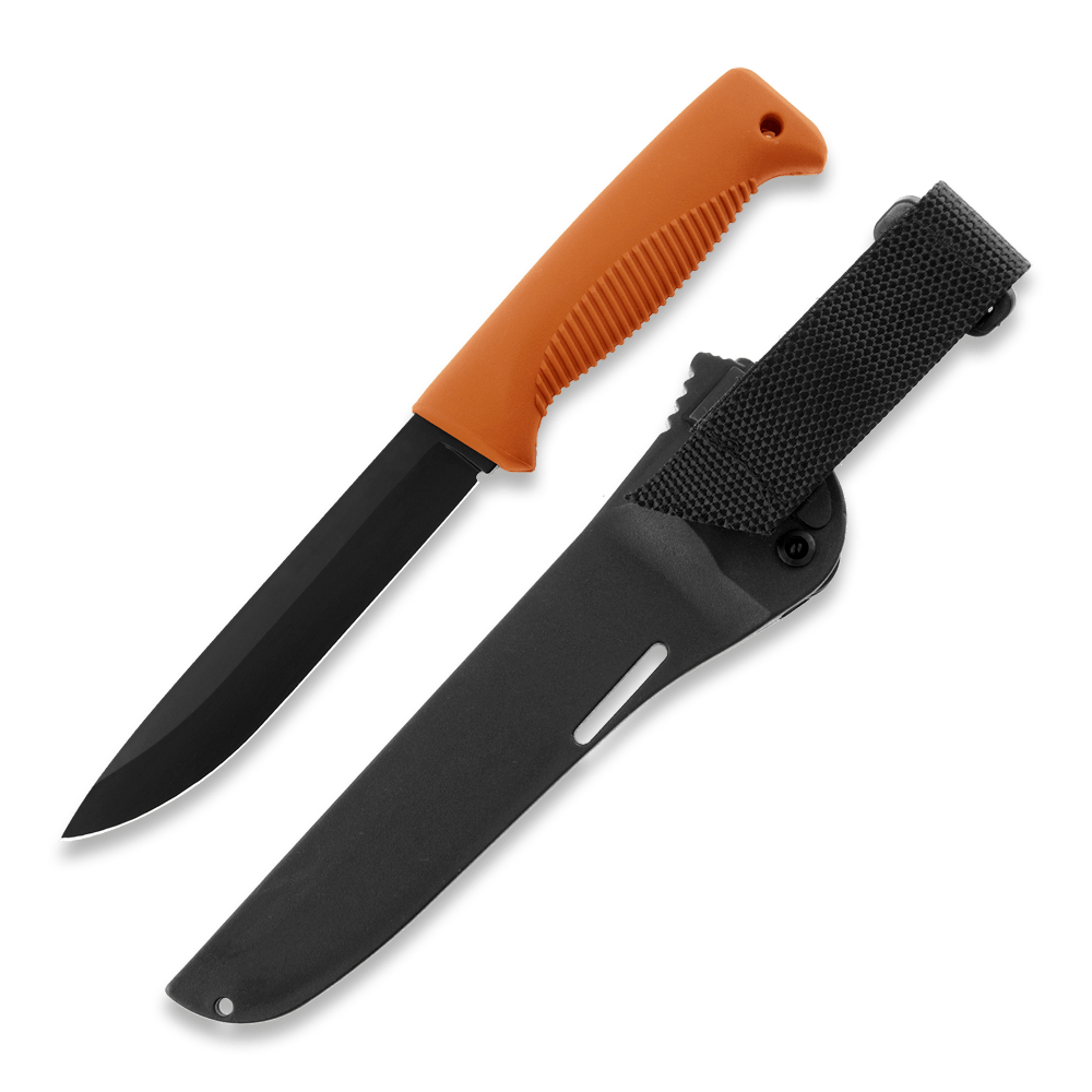 Peltonen M95 Ranger Puukko Black Cerakote Orange Handle FJP140 - The Snag Bin