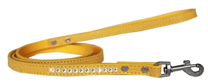 Pet Designer Croc Leash, "One Row Clear Crystal" - The Snag Bin