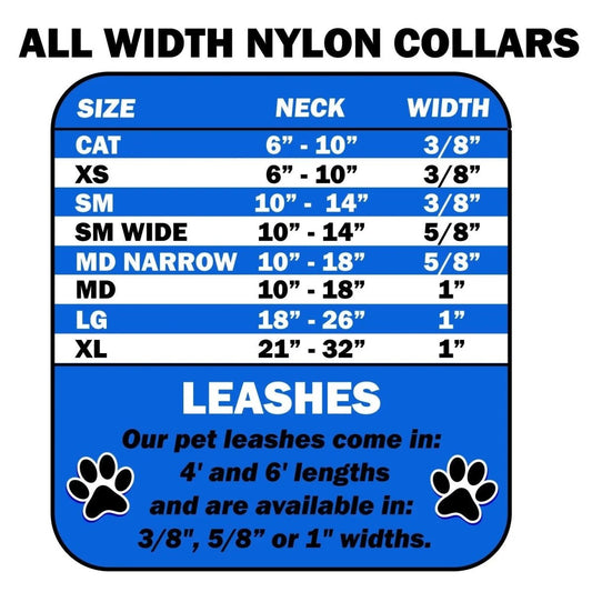 Pet Dog & Cat Nylon Collar or Leash, "Diagonal Dots" - The Snag Bin