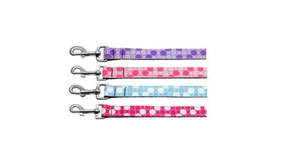 Pet Dog & Cat Nylon Collar or Leash, "Diagonal Dots" - The Snag Bin