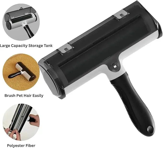 Pet Hair & Lint Remover – Reusable Self - Cleaning Roller Brush - The Snag Bin