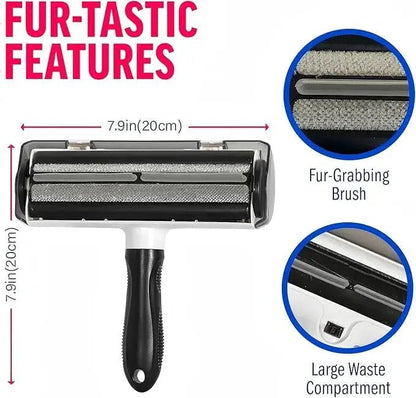 Pet Hair & Lint Remover – Reusable Self - Cleaning Roller Brush - The Snag Bin