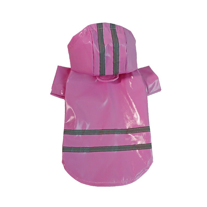 Pet Raincoat with Reflective Strips - The Snag Bin