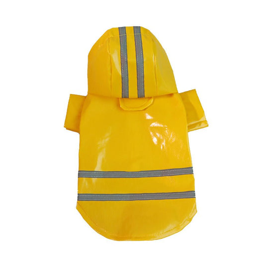 Pet Raincoat with Reflective Strips - The Snag Bin