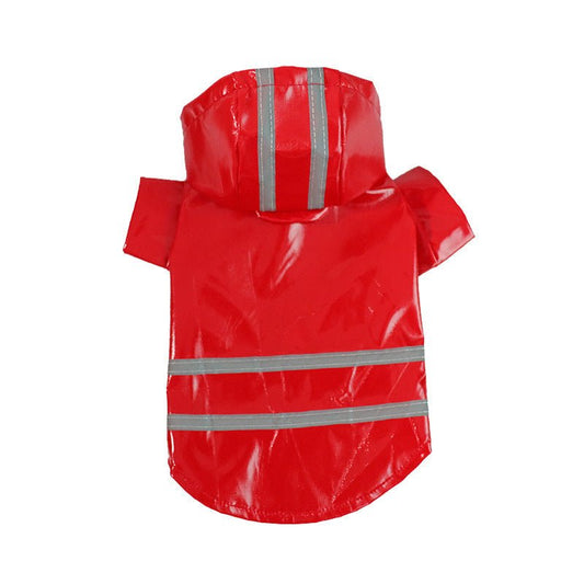 Pet Raincoat with Reflective Strips - The Snag Bin