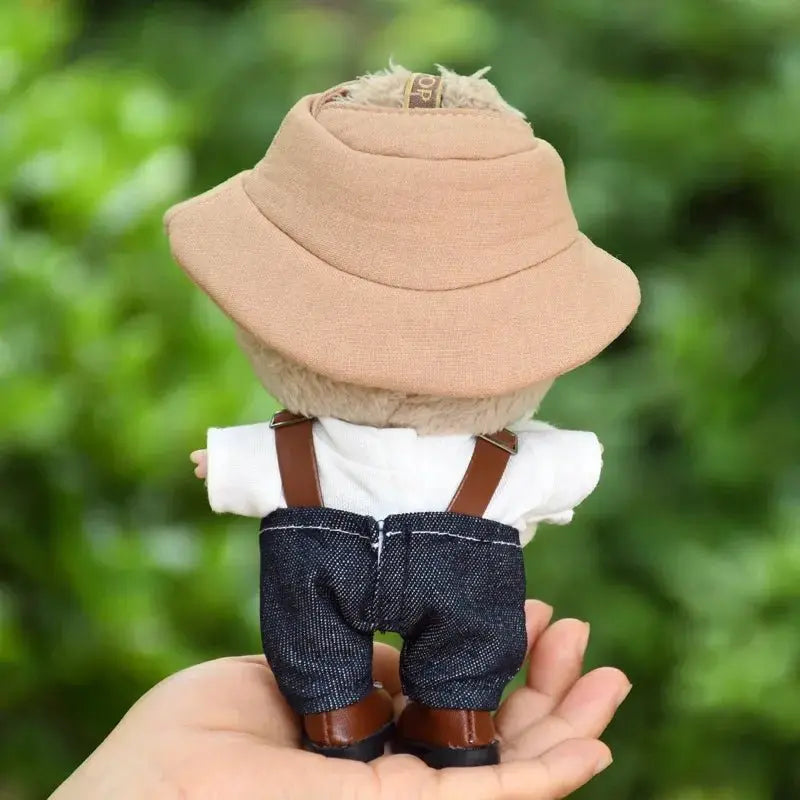 POP MART Labubu Spring Wilderness Overalls Set for 17cm Vinyl Plush Doll Pendant【Apparel Only】