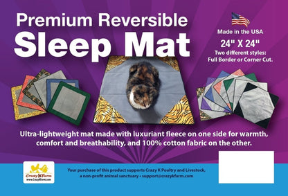 Premium Reversible Pet Sleep Mat 24" X 24" (Made in USA) - The Snag Bin