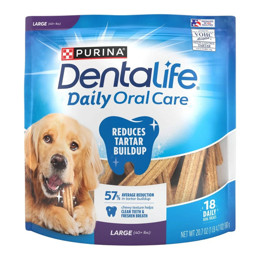 Purina Daily Oral Care Large Dog Treats Dental Chews with Chicken - The Snag Bin