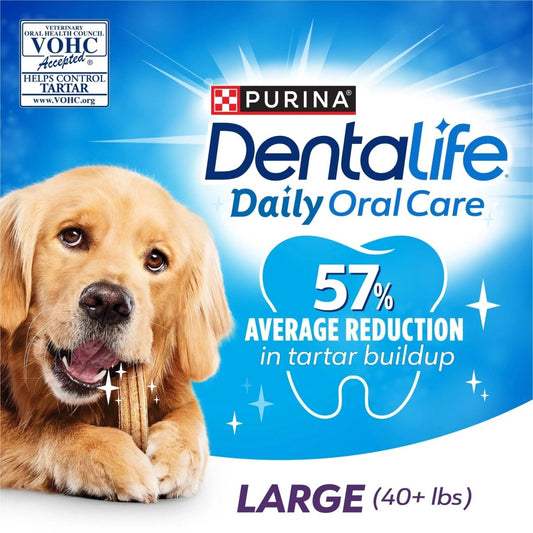 Purina Daily Oral Care Large Dog Treats Dental Chews with Chicken - The Snag Bin