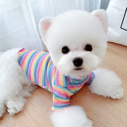 Rainbow Undercoat Dog Clothes - The Snag Bin