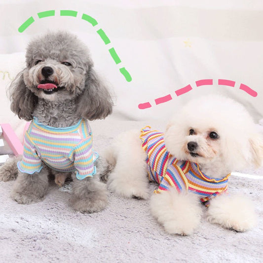 Rainbow Undercoat Dog Clothes - The Snag Bin