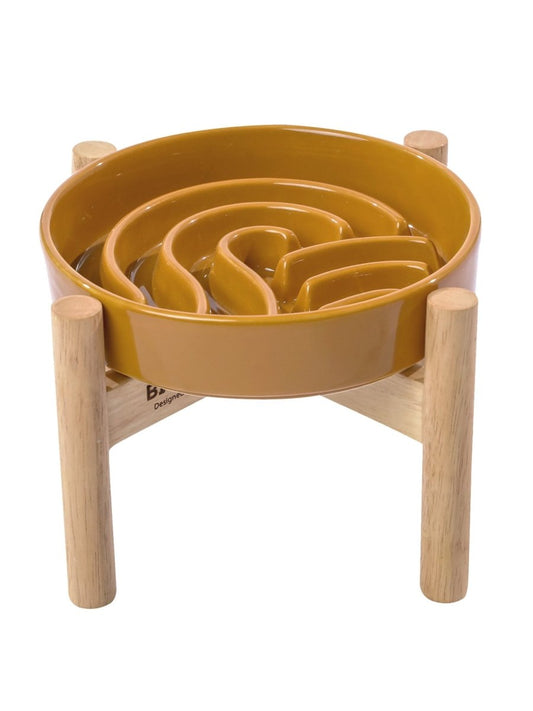 Raised Slow Feeder Dog Bowls - The Snag Bin