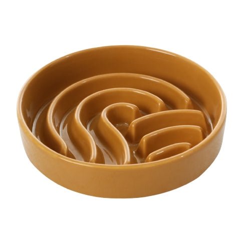 Raised Slow Feeder Dog Bowls - The Snag Bin