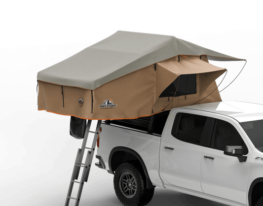 Ranger 65 Softshell Rooftop Tent – 3 Person – Tan – Heavy - Duty Overland Gear - The Snag Bin
