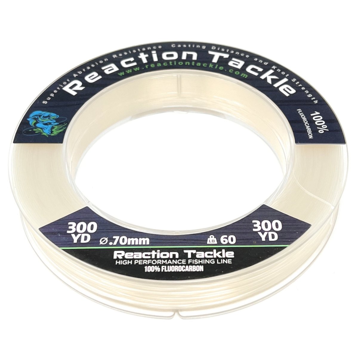 Reaction Tackle 100% Pure Fluorocarbon Fishing Line - The Snag Bin