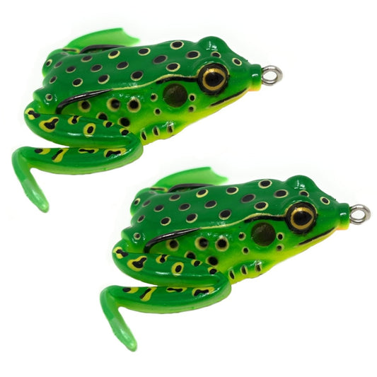 Reaction Tackle 2.25" Hollow Body Frogs with Swimming Legs (2 - Pack) - The Snag Bin