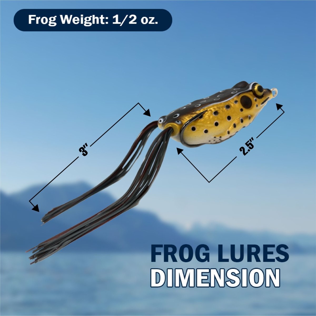 Reaction Tackle 2.5" Hollow Body Frogs / 2 - Pack - The Snag Bin