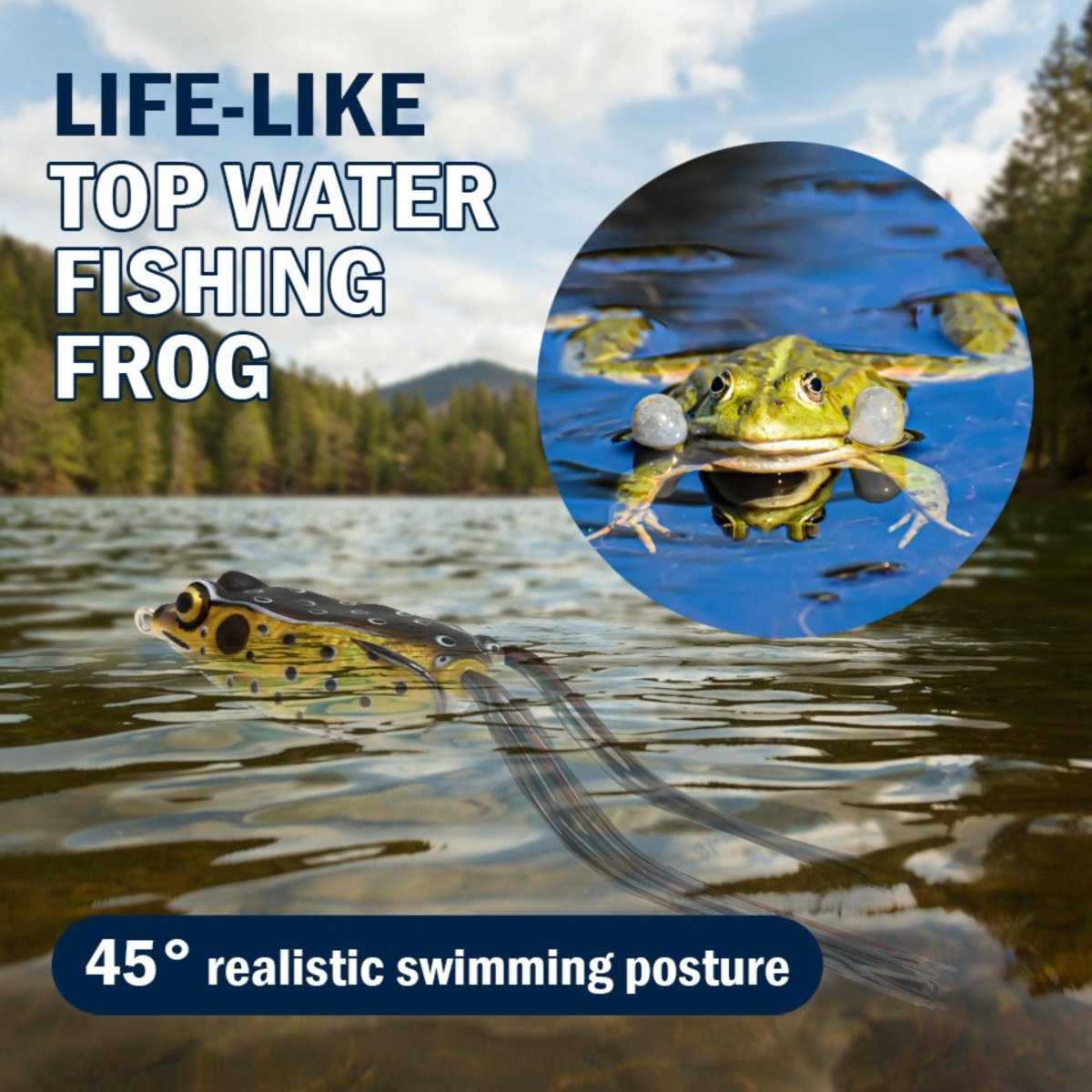 Reaction Tackle 2.5" Hollow Body Frogs / 2 - Pack - The Snag Bin