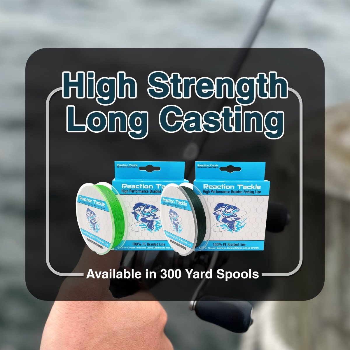 Reaction Tackle 9 Strand Braided Fishing Line - The Snag Bin
