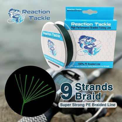 Reaction Tackle 9 Strand Braided Fishing Line - The Snag Bin