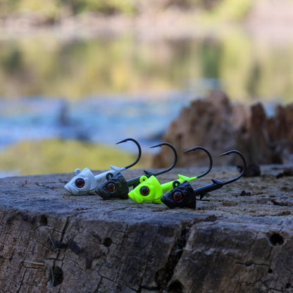 Reaction Tackle 97% Pure Tungsten Swimbait Jig with Realistic Fish Head - 5 - PACK - New - The Snag Bin