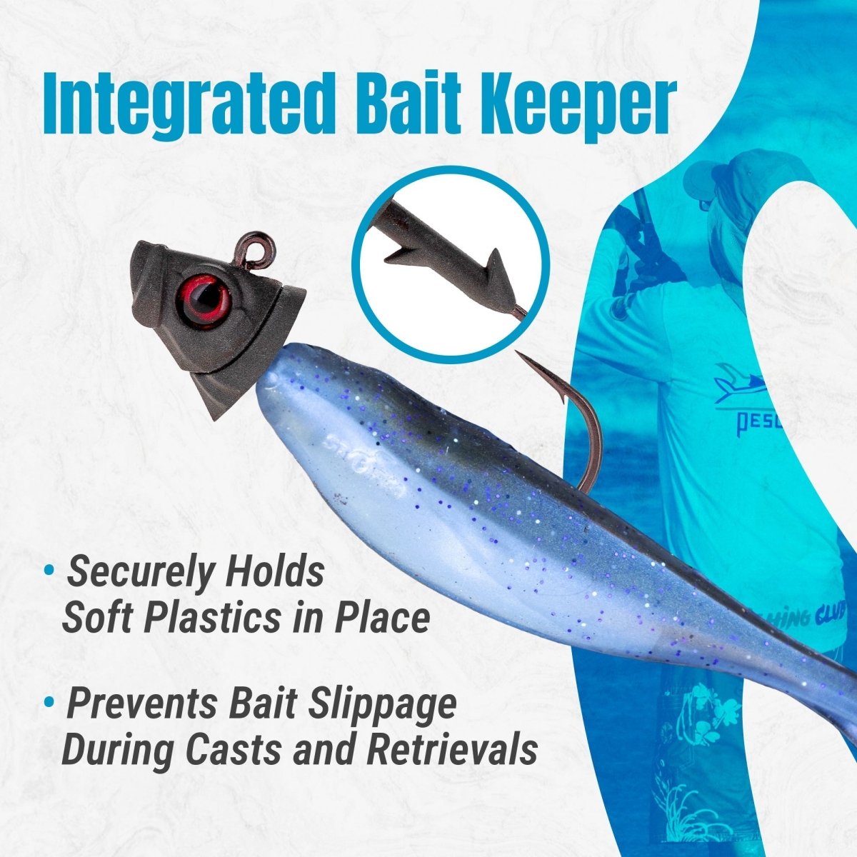 Reaction Tackle 97% Pure Tungsten Swimbait Jig with Realistic Fish Head - 5 - PACK - New - The Snag Bin