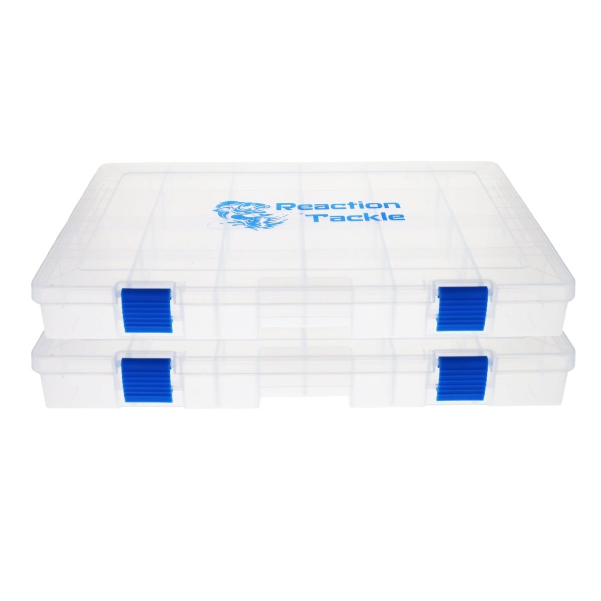 Reaction Tackle Basic Tackle Tray - Affordable, Lightweight Design with 2 Secure Clips - The Snag Bin