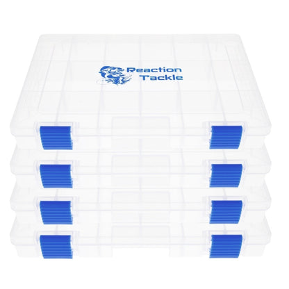 Reaction Tackle Basic Tackle Tray - Affordable, Lightweight Design with 2 Secure Clips - The Snag Bin