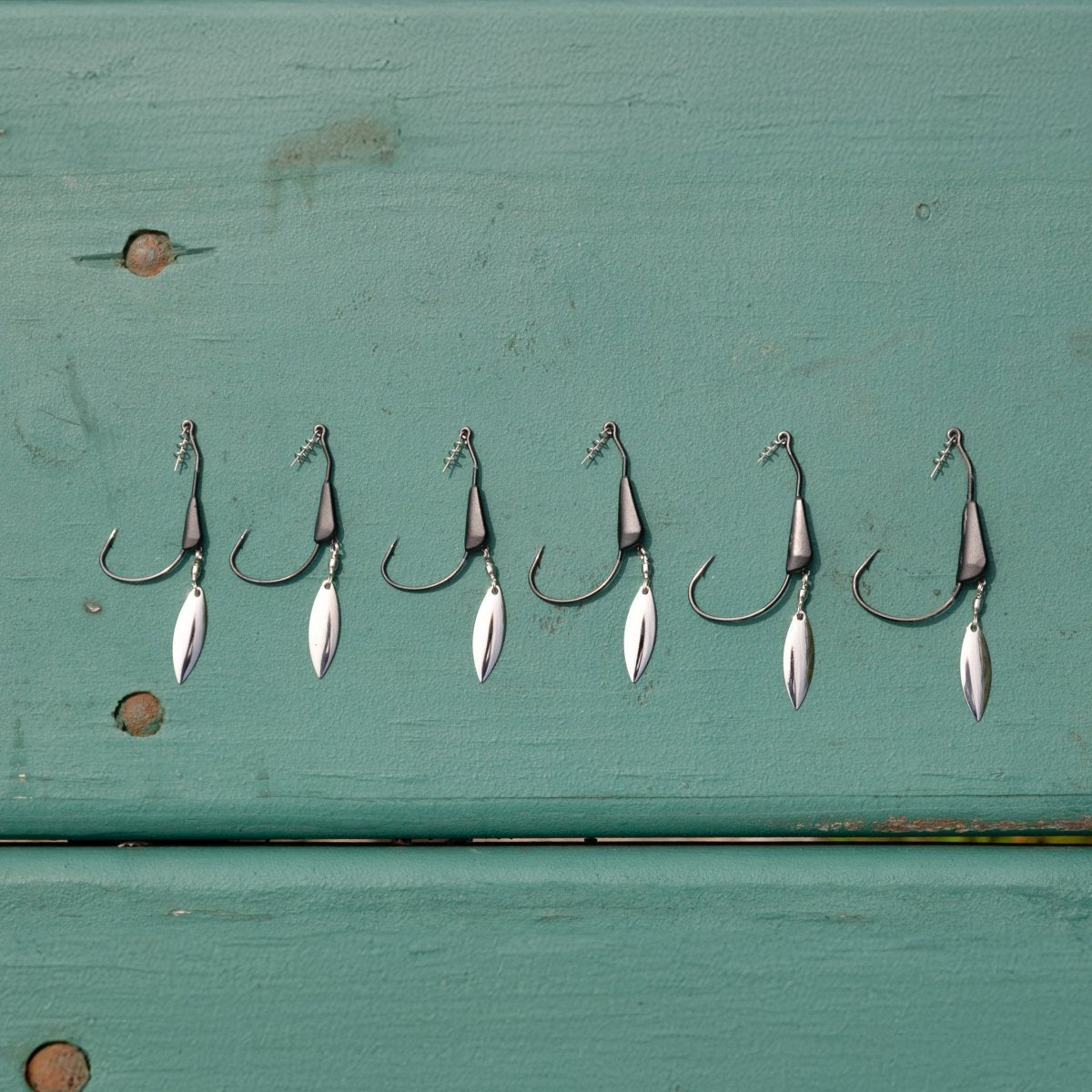 Reaction Tackle Bladed/Tungsten Weighted Swimbait Hooks - 3 - Pack - The Snag Bin
